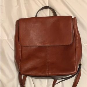 Leather Fossil Backpack